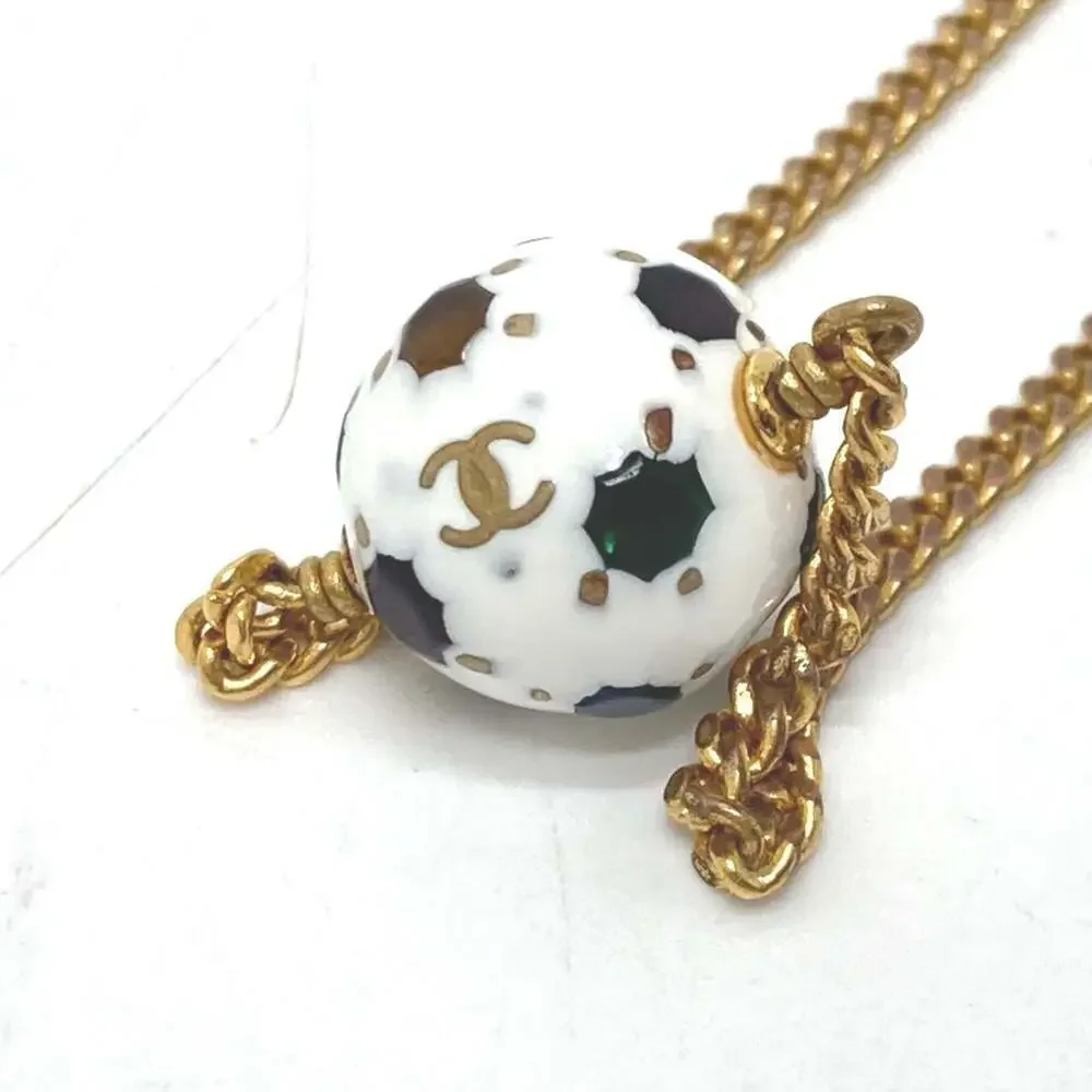 CHANEL Gold Logo Charm Bracelet
